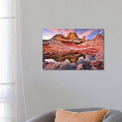 Arizona Reflection I 1 Piece Wrapped Canvas Panoramic Wall Art