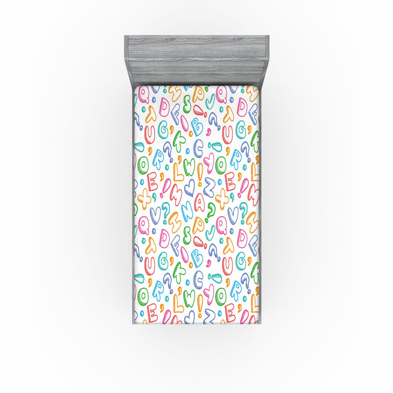 Multicolore drap-housse Ambesonne, Drap-housse de taille double