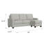 Canapé modulaire gris reconfigurable-61554882
