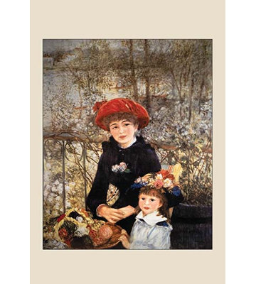 « on the terrace » par renoir, reproduction d’art