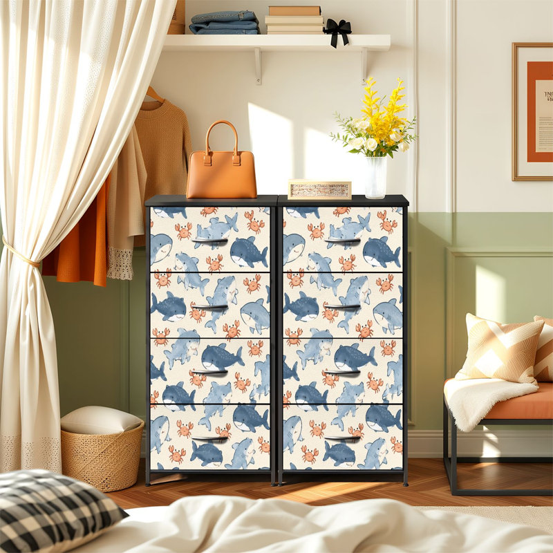 Commode de rangement verticale 4 tiroirs