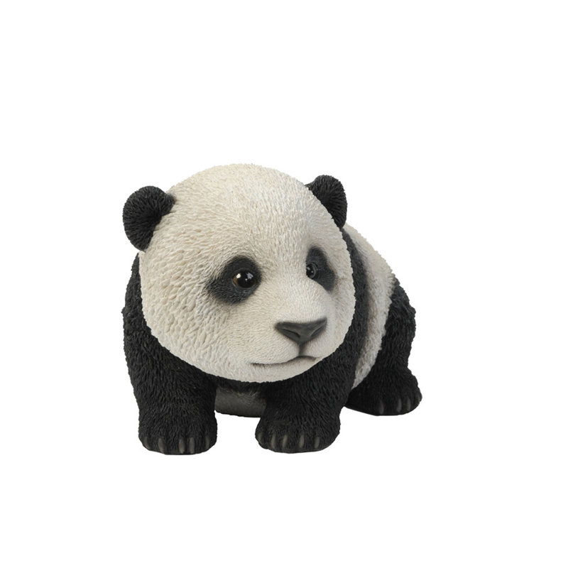 Baby Panda Crawling Statue