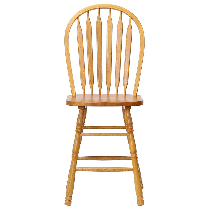 Tabouret de comptoir 24 po Mattes, Chêne clair