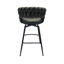 Tabouret de bar 28 po pour 4 personnes (brun clair), cuir technique, pivotant sur 360 °, pour îlot de cuisine, café, tabourets 4 pièces brun clair, bar à cadre, restaurant