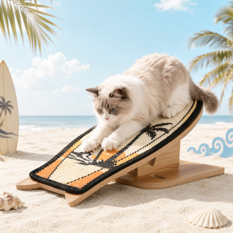  Grattoir en forme de planche de surf pour chat Palm Beach