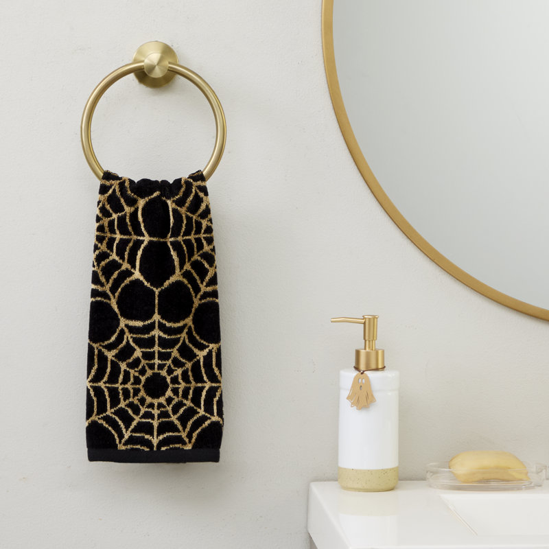 SPIDER WEBS JACQ HAND-BLK W GOLD