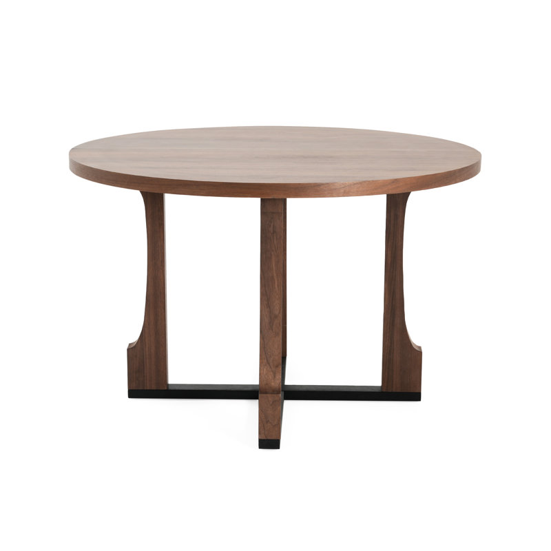 Table de salle à manger 48 po ronde avec design contemporain - Scratch-, facile à nettoyer, peut accueillir 4 personnes, convient aux espaces modernes