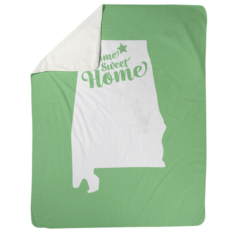 Jeté polaire à la maison huntsville, l 62,5 po x L 82,5 po, Vert
