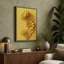 Golden Gerbera Blooms Botanical - Wrapped Canvas-9140639-9140633