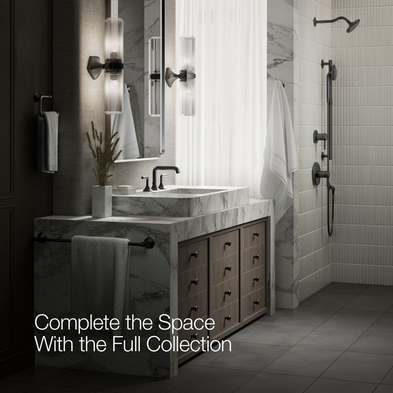 Occasion Single Hole Bathroom Faucet, Matte Black