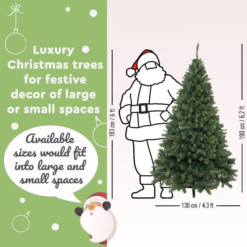 Artificial Christmas Tree, 6.23ft H x 4.27ft W