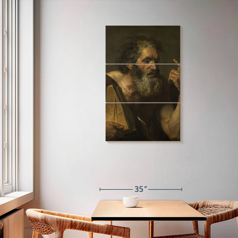 Leisha Ancient Philosopher, 57" H x 36" W