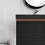 Meuble-lavabo mural simple 48 po en chêne avec plateau en résine intégré