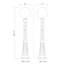 Lampadaire noir 1 lumière H 109,75 po (double)-61548931