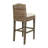Kogan Rattan and Solid Wood Upholstered Stool-965646402