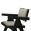 Ensemble de 2 chaises de salle à manger Toty, accoudoirs courbés, pieds arrière inclinés, tissu gris