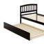 Base de lit simple avec lit gigogne en bois-1669659371