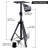Dual Studio Monitor, 2 Speaker Stand Mount Kit, Heavy Duty Tripod Pair, Adjustable Height Speaker Stands - 85 To 135 Cm, Metal Platform Base - Easy Mobility Safety PIN For Structural Stability