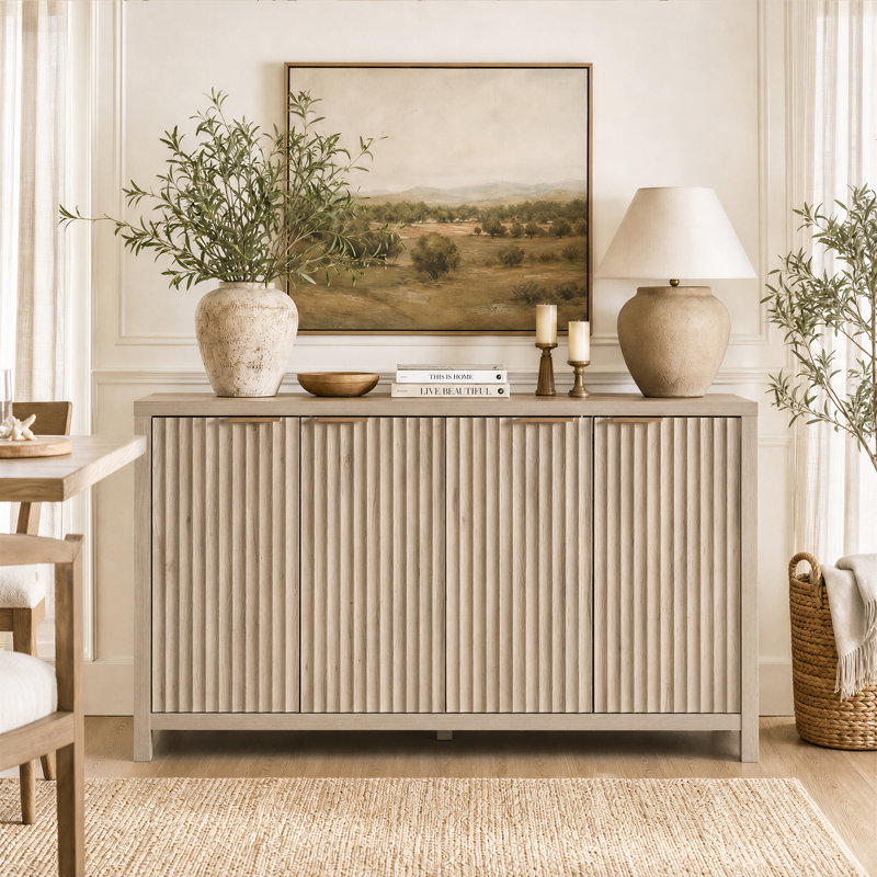 Nicolee 56" Sideboard, Greige Oak