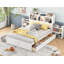 Lit plateforme double avec rangement escamotable-1324789397