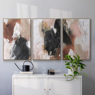 «Unbleached Neutrals I», reproduction sur toile 3 pièces