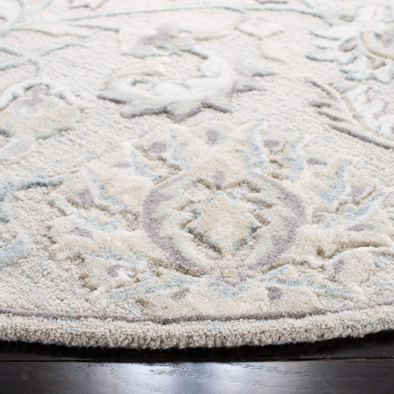 Zarina Hand Tufted Wool Oriental Rug, Round 6'