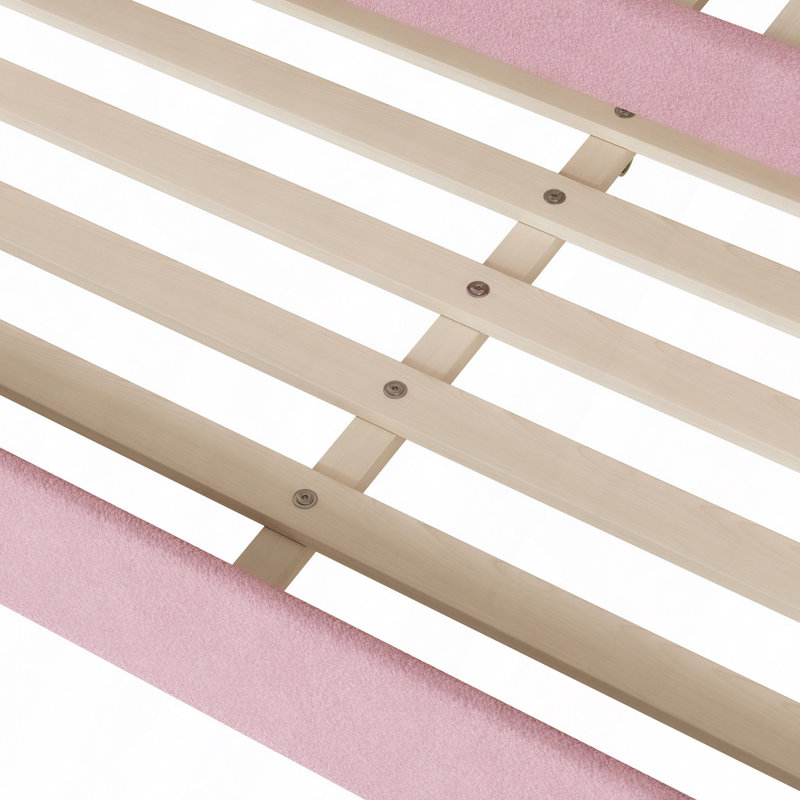 Lit de jour Teddy, Lit simple, Rose
