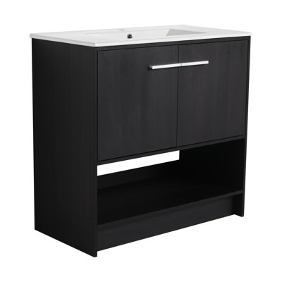 Meuble-lavabo 36 po avec lavabo en céramique