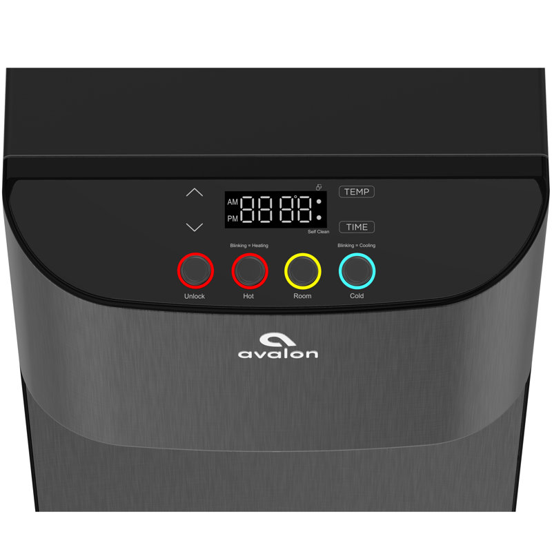 Avalon Black Free Standing Bottom Loading Electric Water Dispenser