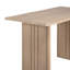 Table de bar d'extérieur Ladaryl en bois d'eucalyptus brossé naturel
