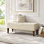 Banc de rangement capitonné avec garniture cloutée-133953837