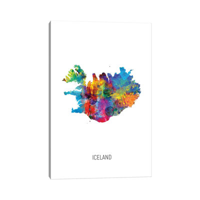 " Iceland Map " by Michael Tompsett