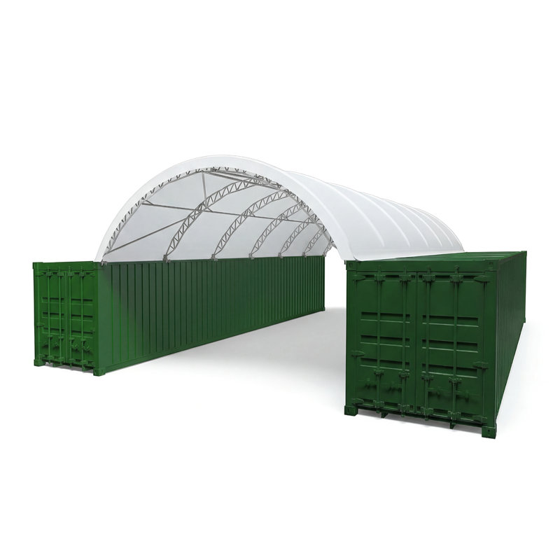 Abri de rangement à double treillis en PVC 18 oz