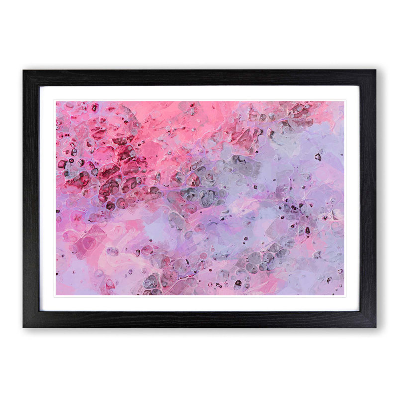 A New Dawn in Abstract - Picture Frame Painting Print, 62cm H x 87cm W x 2cm D, Black Framed