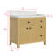 Ensemble de meuble-lavabo autoportant 36 po en chêne classique avec comptoir en quartz T Tition