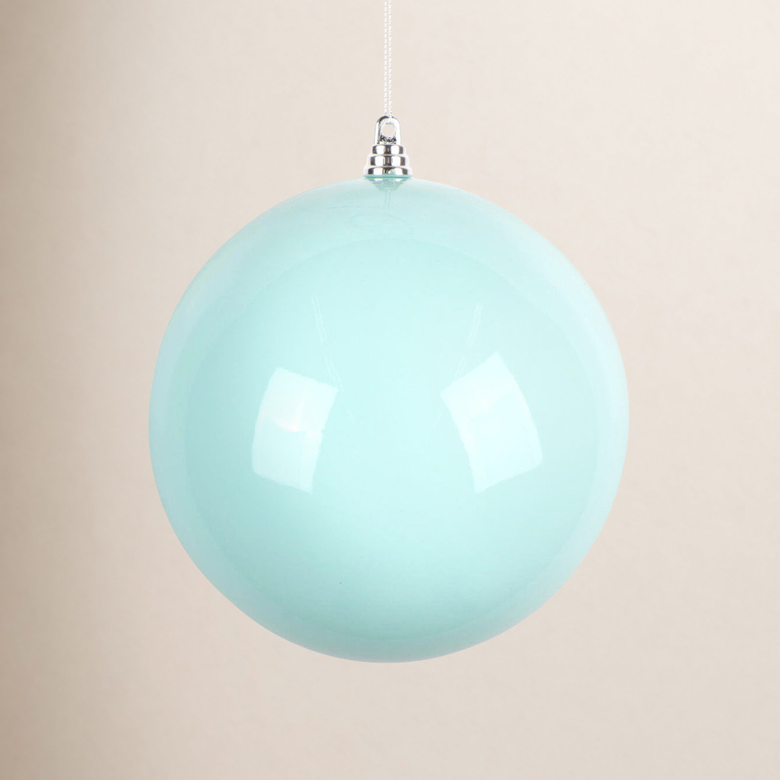 Linita 6" Shatterproof Bauble, Aqua