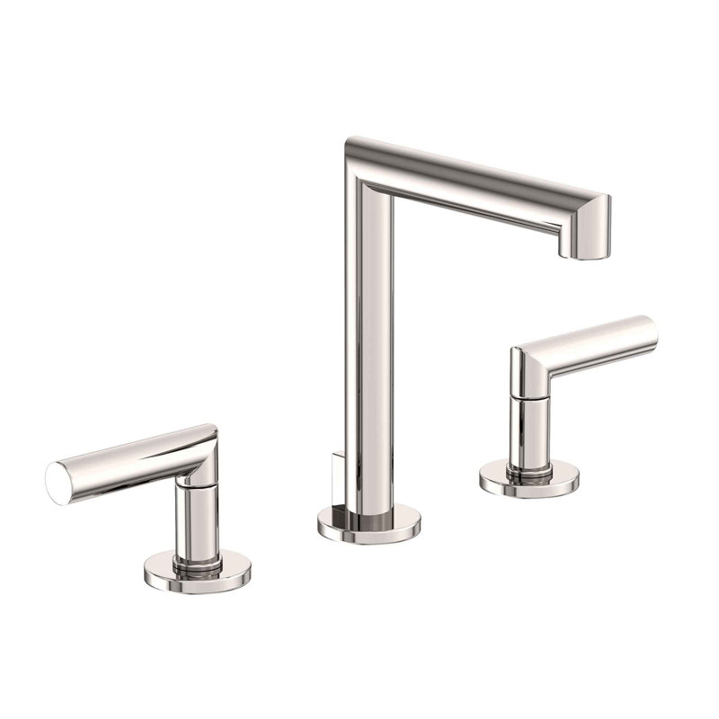 Kirsi Widespread Bathroom Faucet with Drain Assembly, Polished Nickel