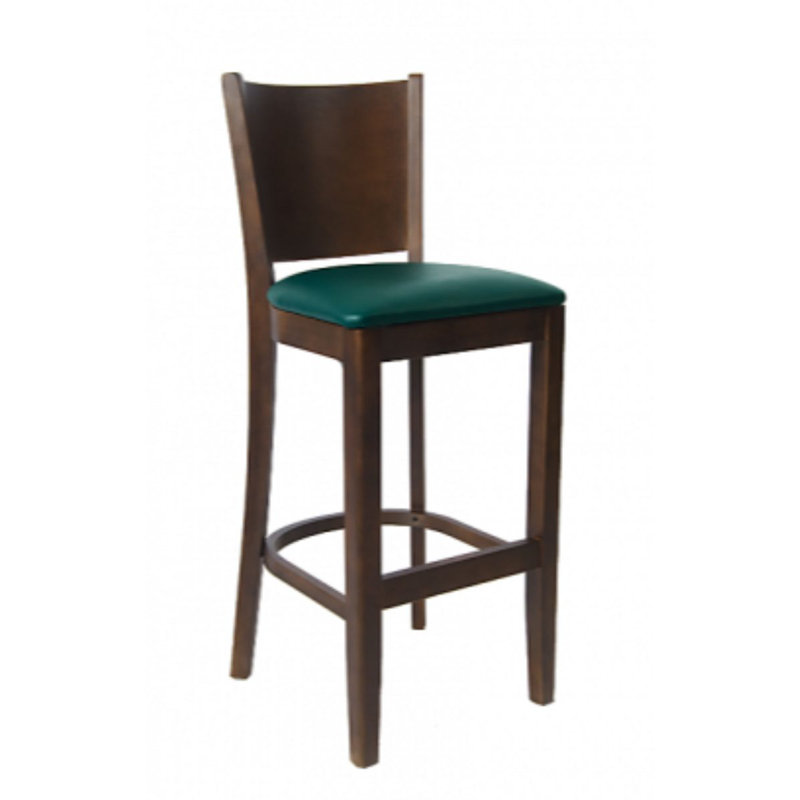 Tabouret de bar 29 po, Vert, Noyer