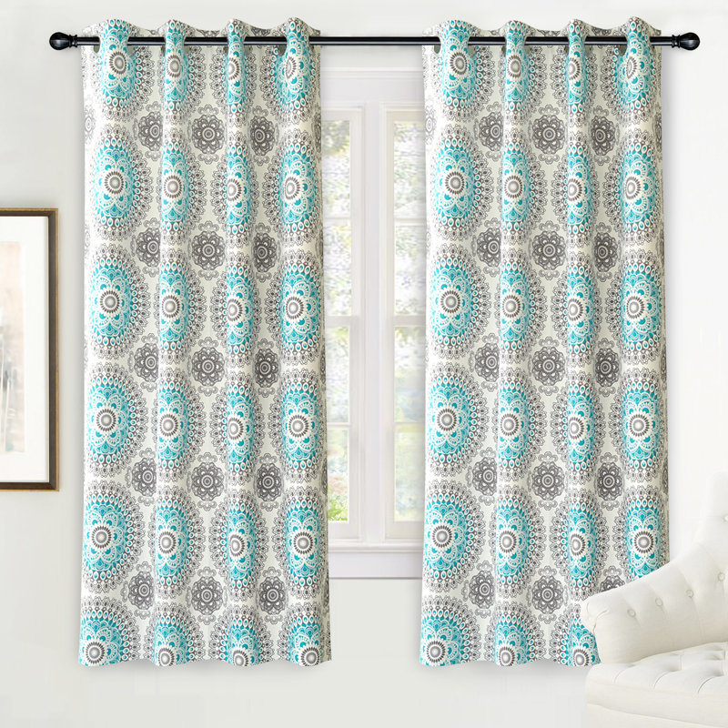 Room Darkening Curtain Pair, 52" W x 72" L