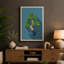 Bonsai in Blue Minimalist 1 Piece Wrapped Canvas Wall Art-1731352172-1731352174