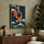 Dancing Koi Japandi - Wrapped Canvas-754947449-754947455