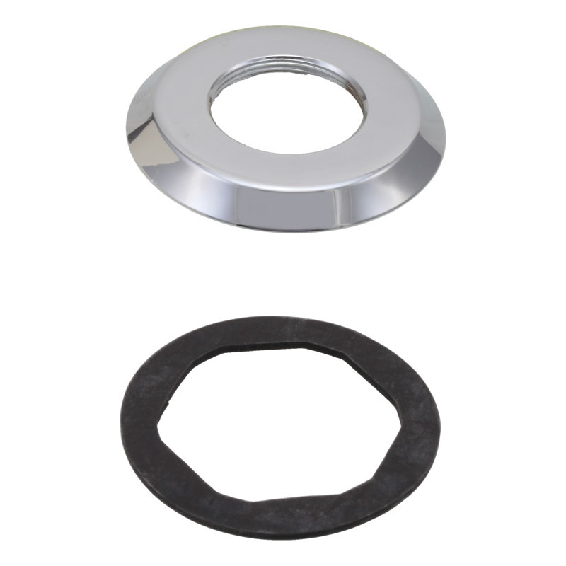 Garniture de rechange et base pour robinet de baignoire romaine, Chrome