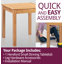Madelynn Oak Square Wood Top Dining Table with Steel Base