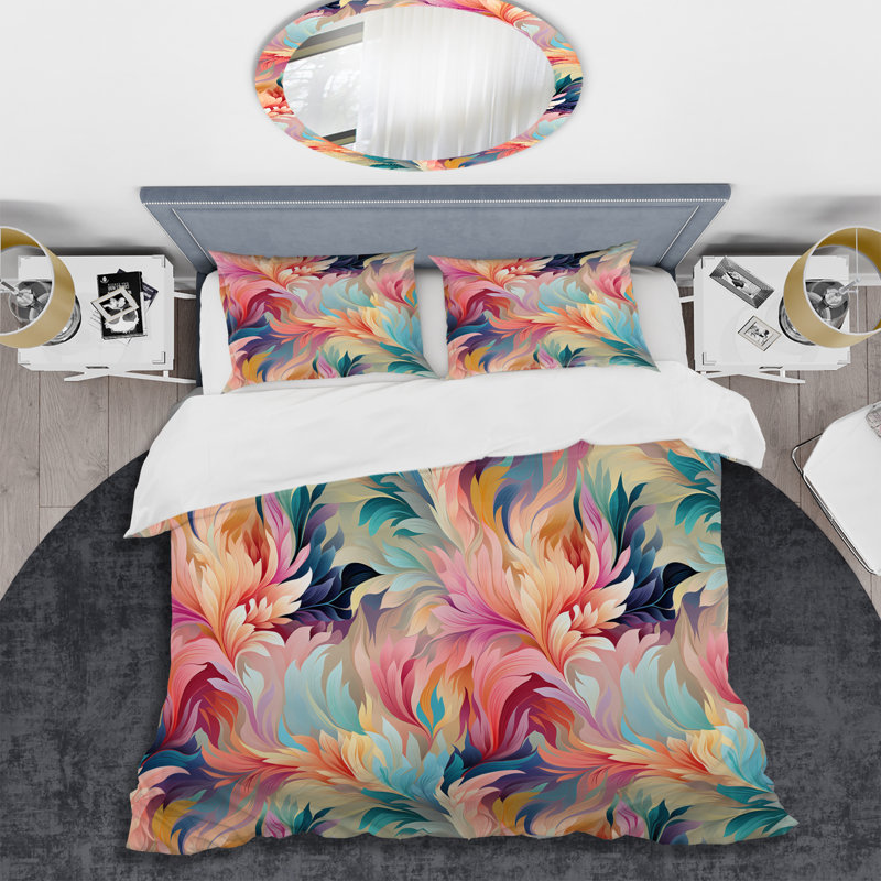 Ensemble de housse de couette Ikat, Housse de couette pour très grand lit et 2 très