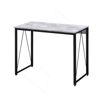 Rectangular Writing Desk With Metal Base