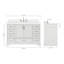 Meuble-lavabo simple avec plateau Abshire 55-93359359