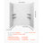 Shower Wall Panels, 60" W x 32" D x 80" H, 0.2" (5 mm) Thick, 4-Panel Waterproof SPC Shower Surround Kit, Quick Install and Trimmable Bathroom Tub Wall Panel Surround Kit with 4 Glass Shelves