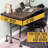 Heavy Duty Industrial Black Steel Pipe "M" Design Desk Kit