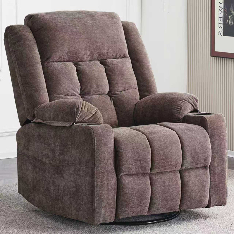 Fauteuil inclinable électrique berçant Red Rock, Café