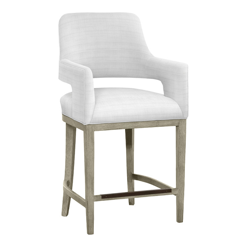 Tabouret de bar et de comptoir Josie, Amande chamois, Gris anthracite 9508, Tabouret de comptoir (siège d'une hauteur de 26,5